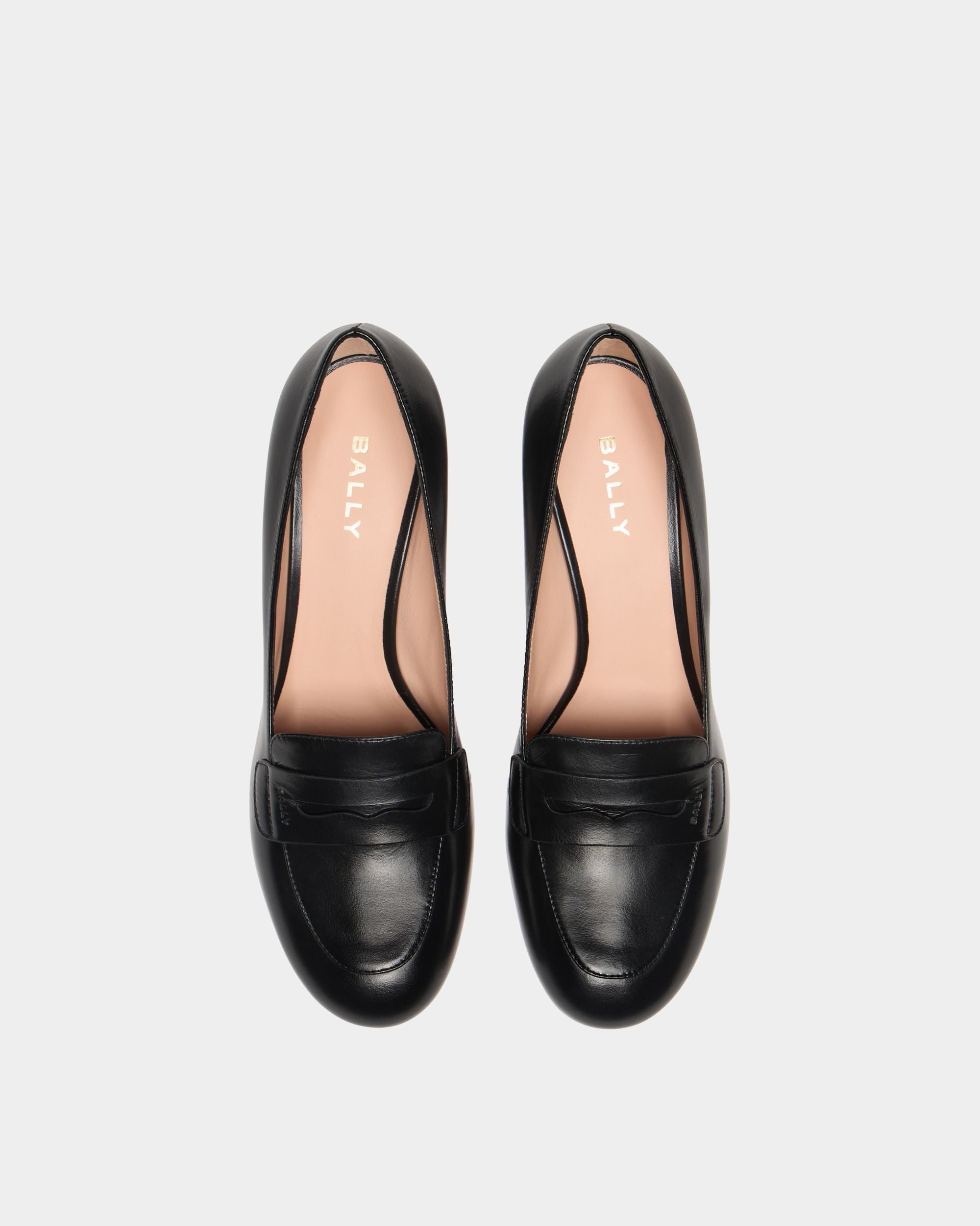 Bally Global - Saule Loafer-Pumps aus schwarzem Leder - Black
