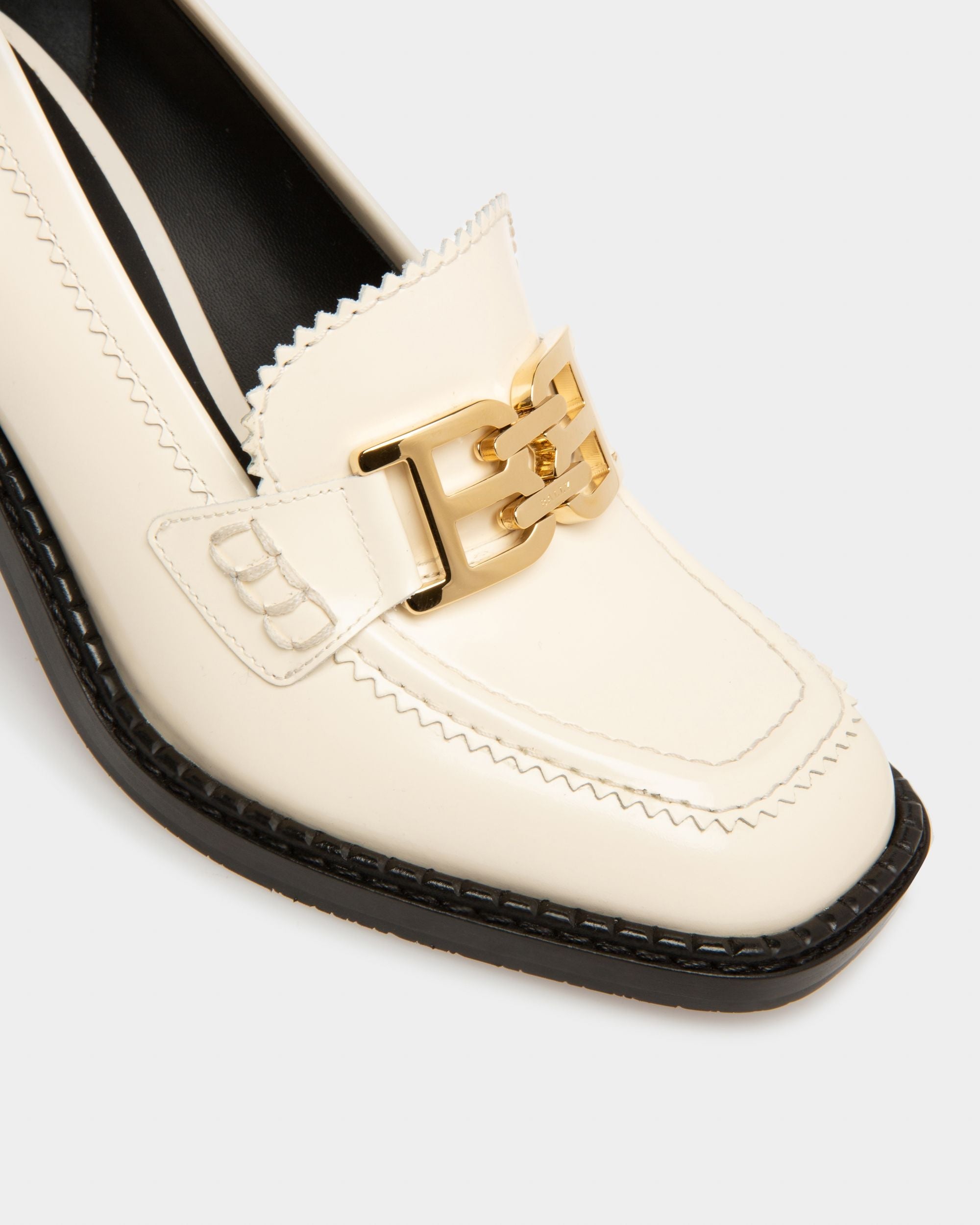 Bally Global - Ellyane Leather Pumps In Bone - White
