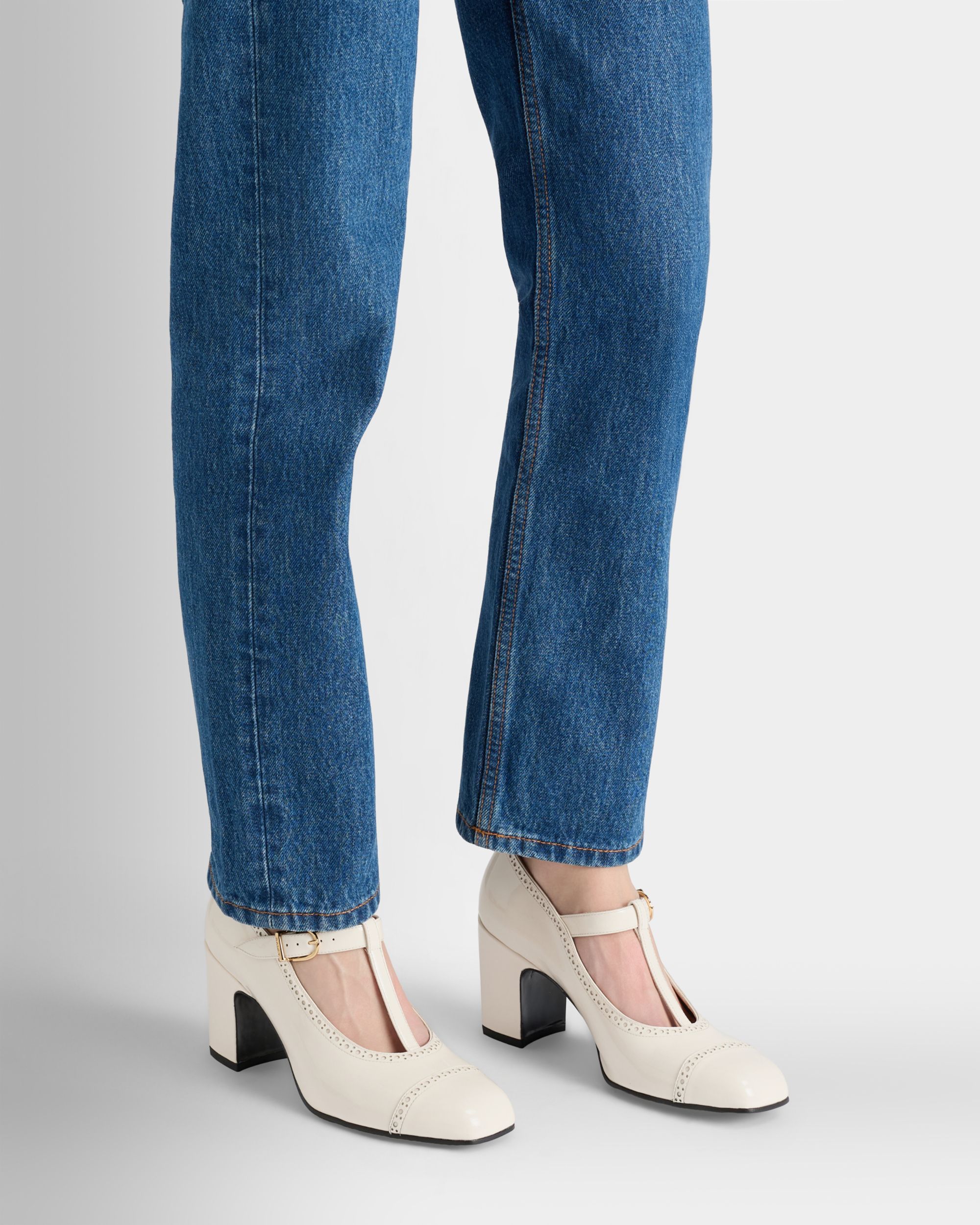 Bally Global - Eclayr Pump in Bone Leather - White