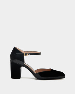 Eclayr Pump in Black Leather