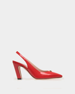 Sylt Slingback Pump In Red Leather