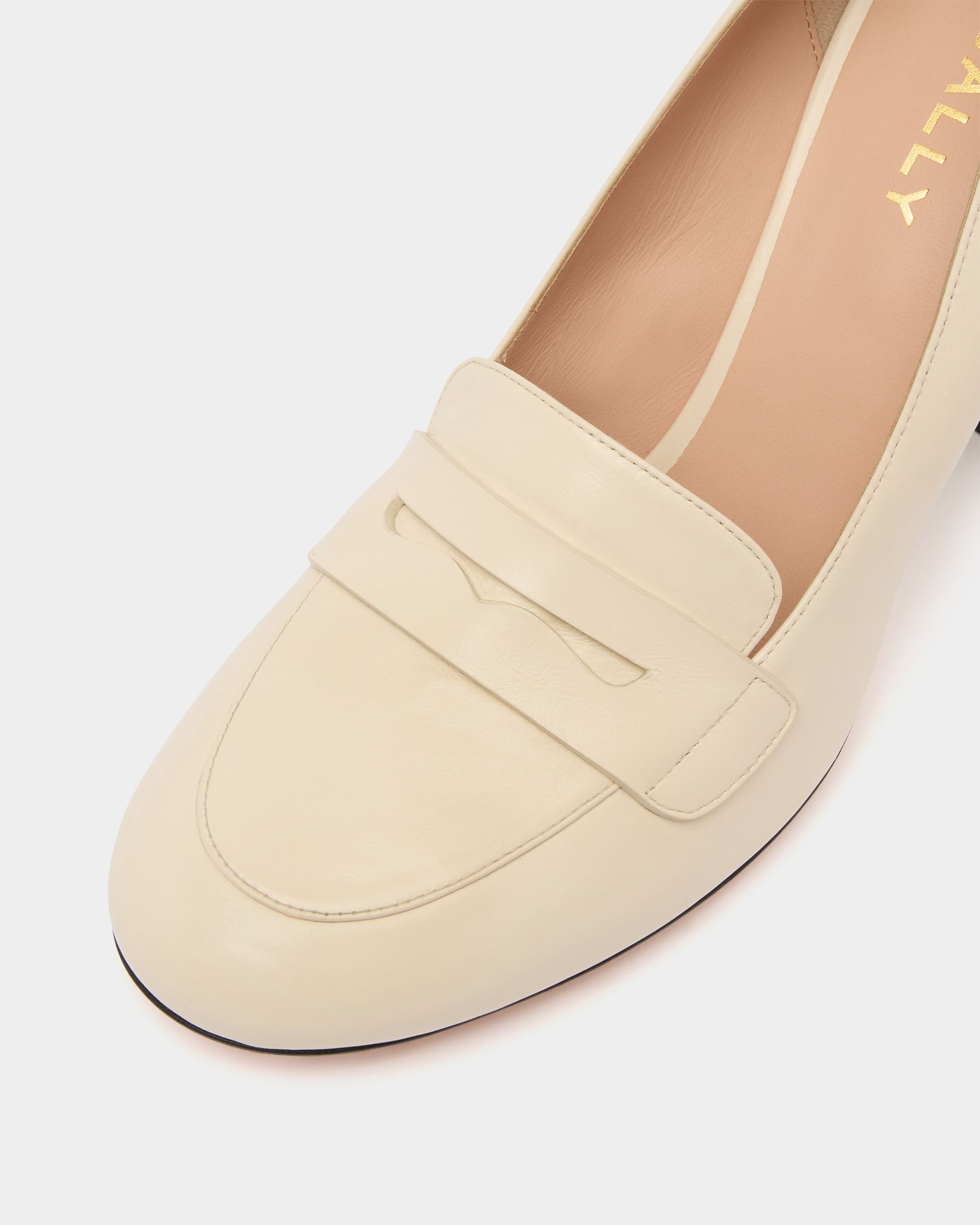 Bally Global - Mocasín Saule de piel marfil - Blanco