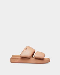 Joey-W Leather Sandals In Peach