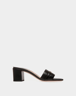 Deco Sandal in Black Leather