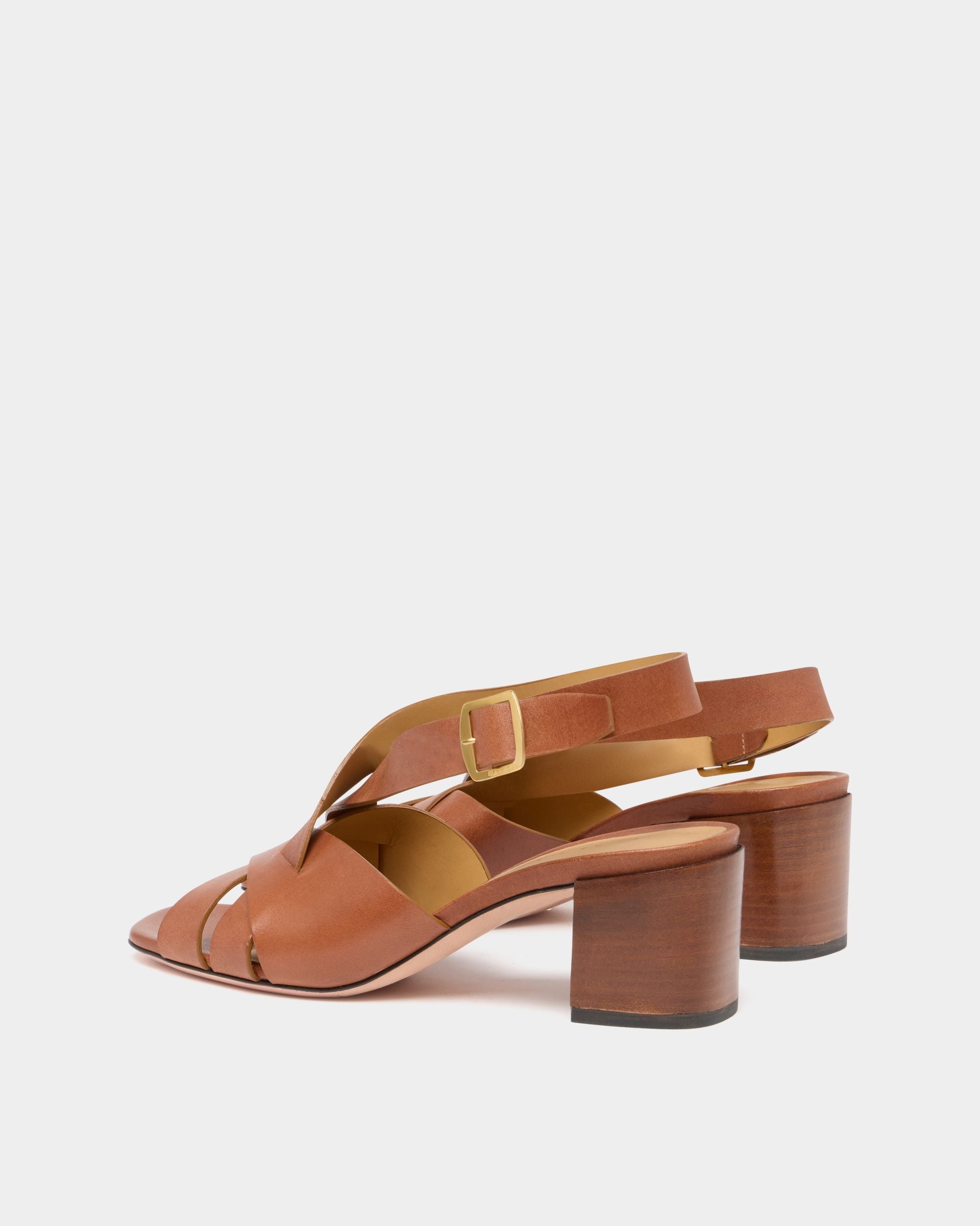 Bally Global - Essence Sandale aus Leder in Amber Brown - Brown