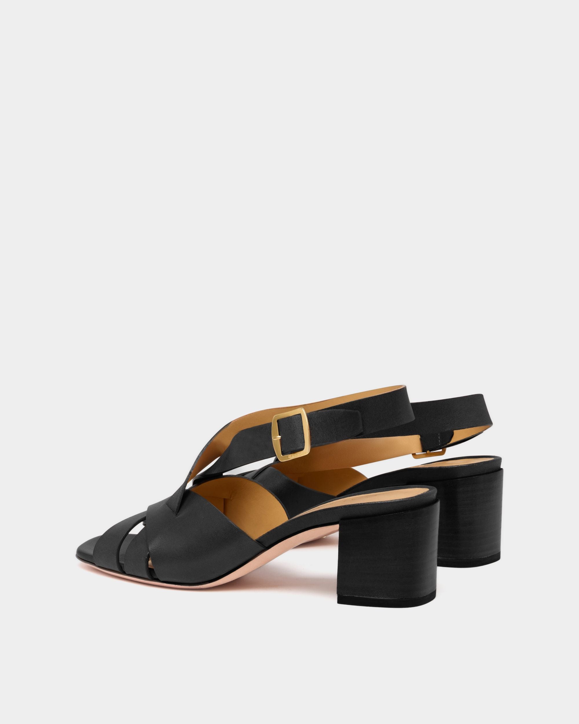 Bally Global - Sandales Essence en cuir noir - Noir