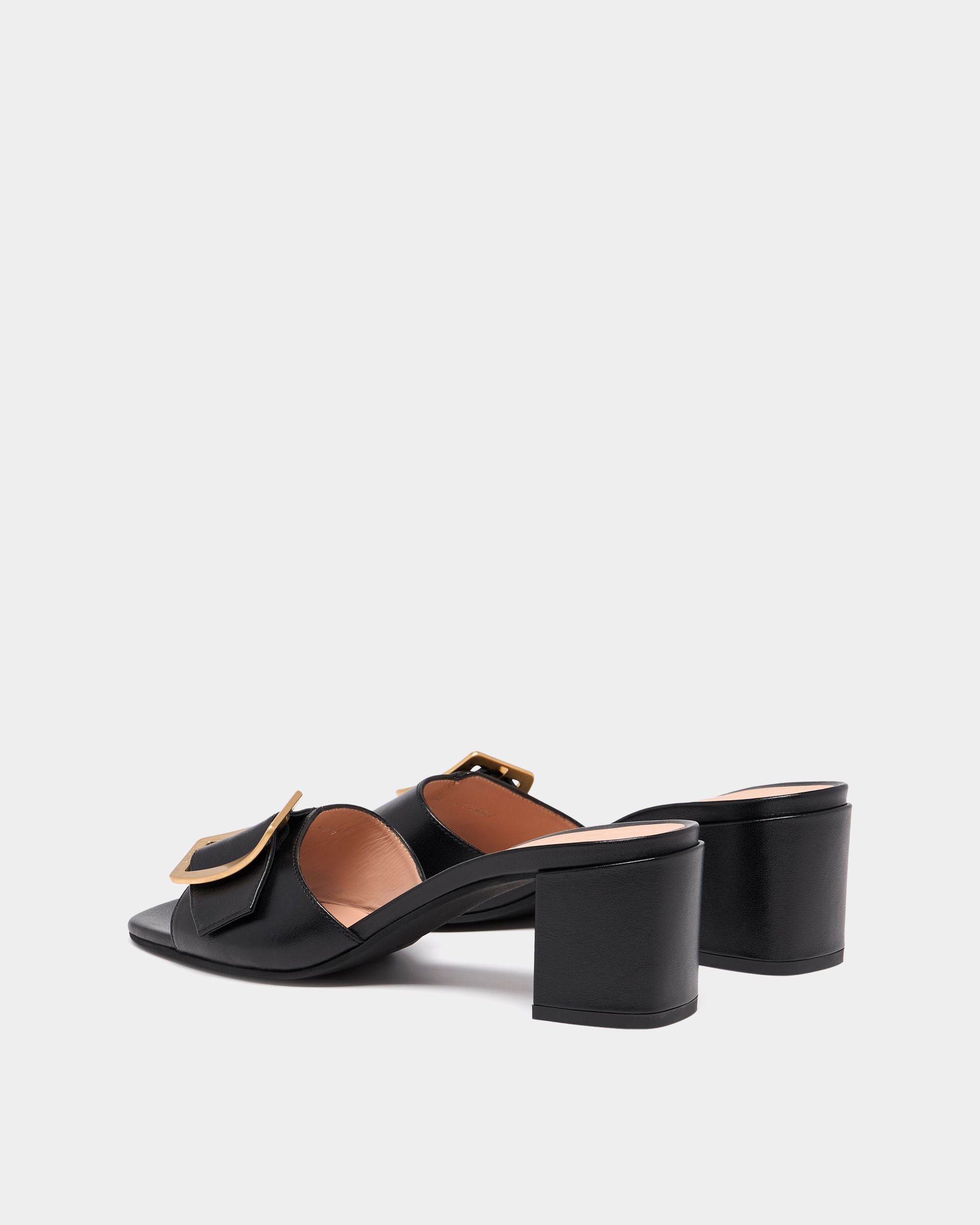 Bally Global - Boucle Mule in Black Leather - Black