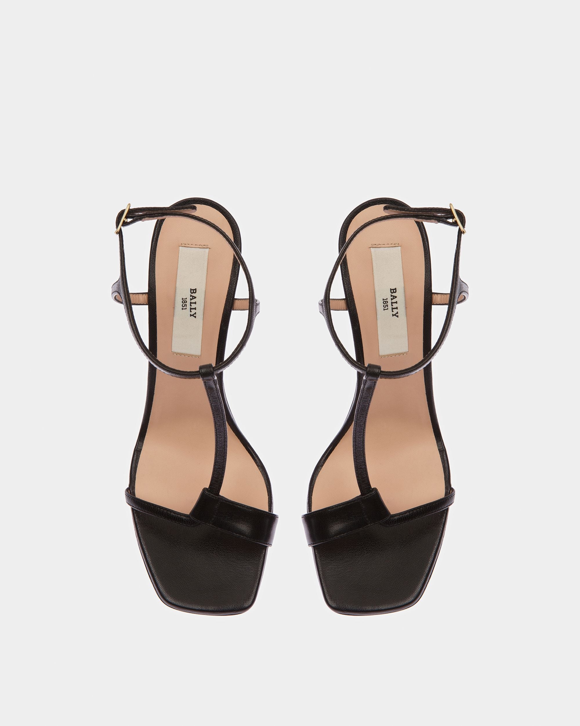Bally Global - Natalia Leather Sandals In Black - Black