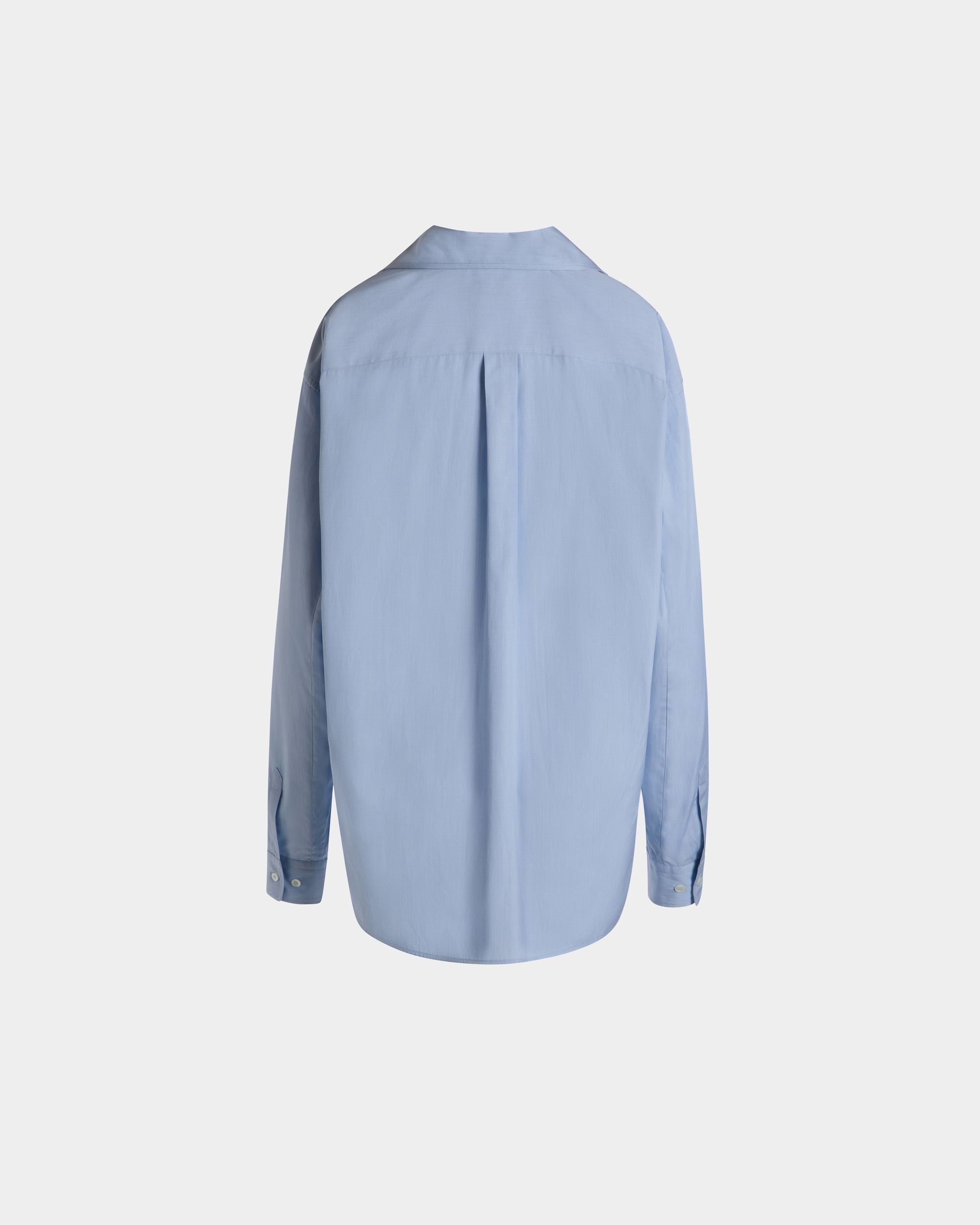 Bally Global - Long Sleeve Shirt In Light Blue Cotton - Blue