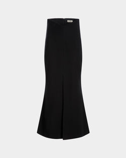 Long Skirt In Black Wool Blend