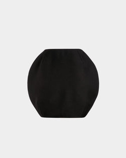 Mini Skirt in Black Wool