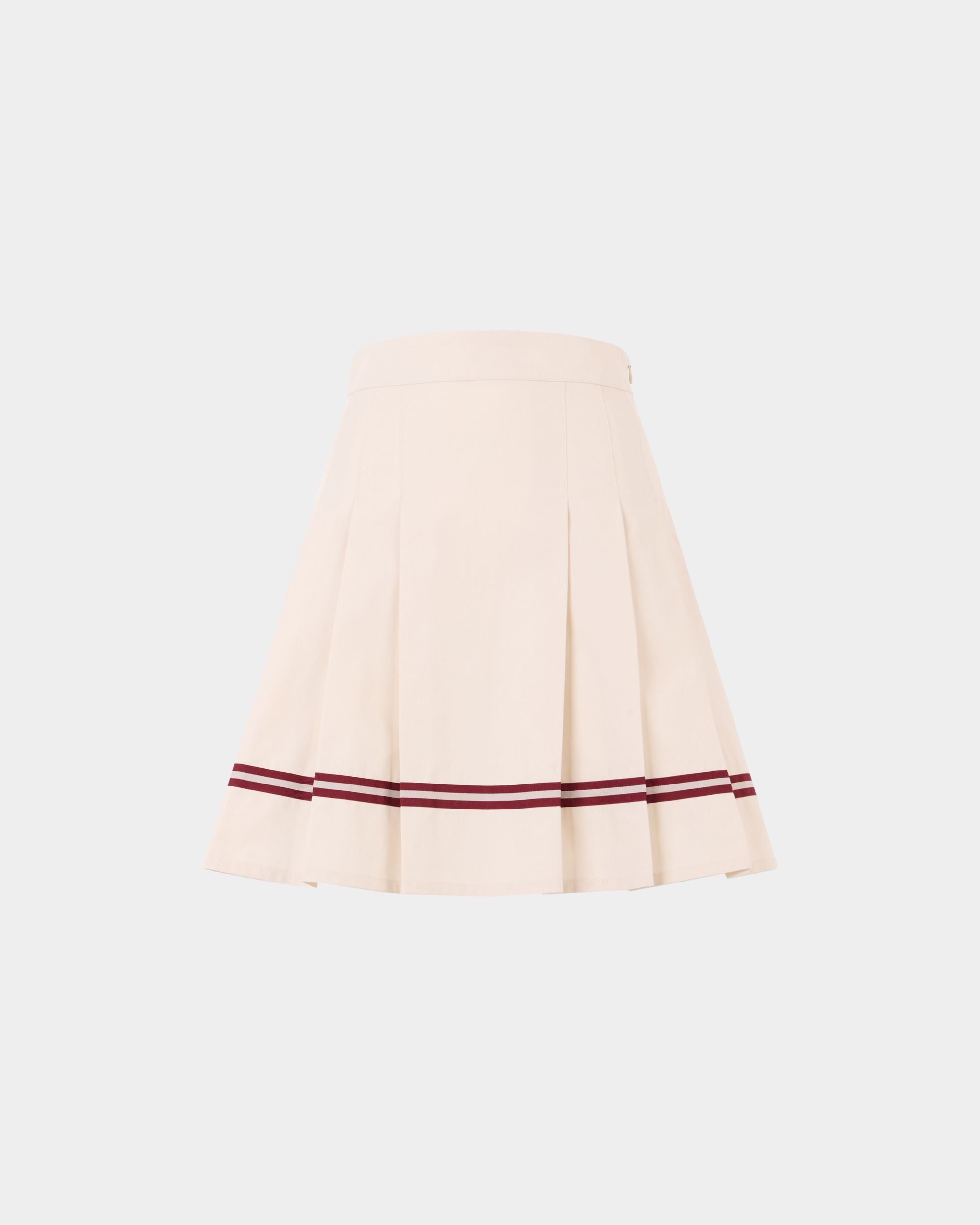 Bally Global - Rock aus Baumwolle in Elfenbein mit Bally-Ribbon-Details aus der Tennis Collection - White