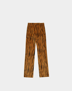 Velvet Printed Pants In Desert And Black