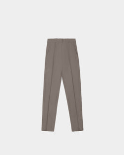 Wool & Cotton Trousers In Grey