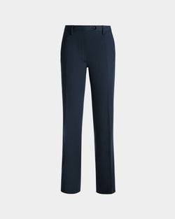 Pantalon En Coton Bleu