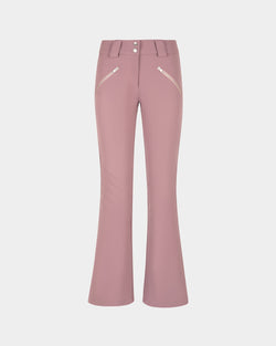 Flared Stretch Pants In Light Pink