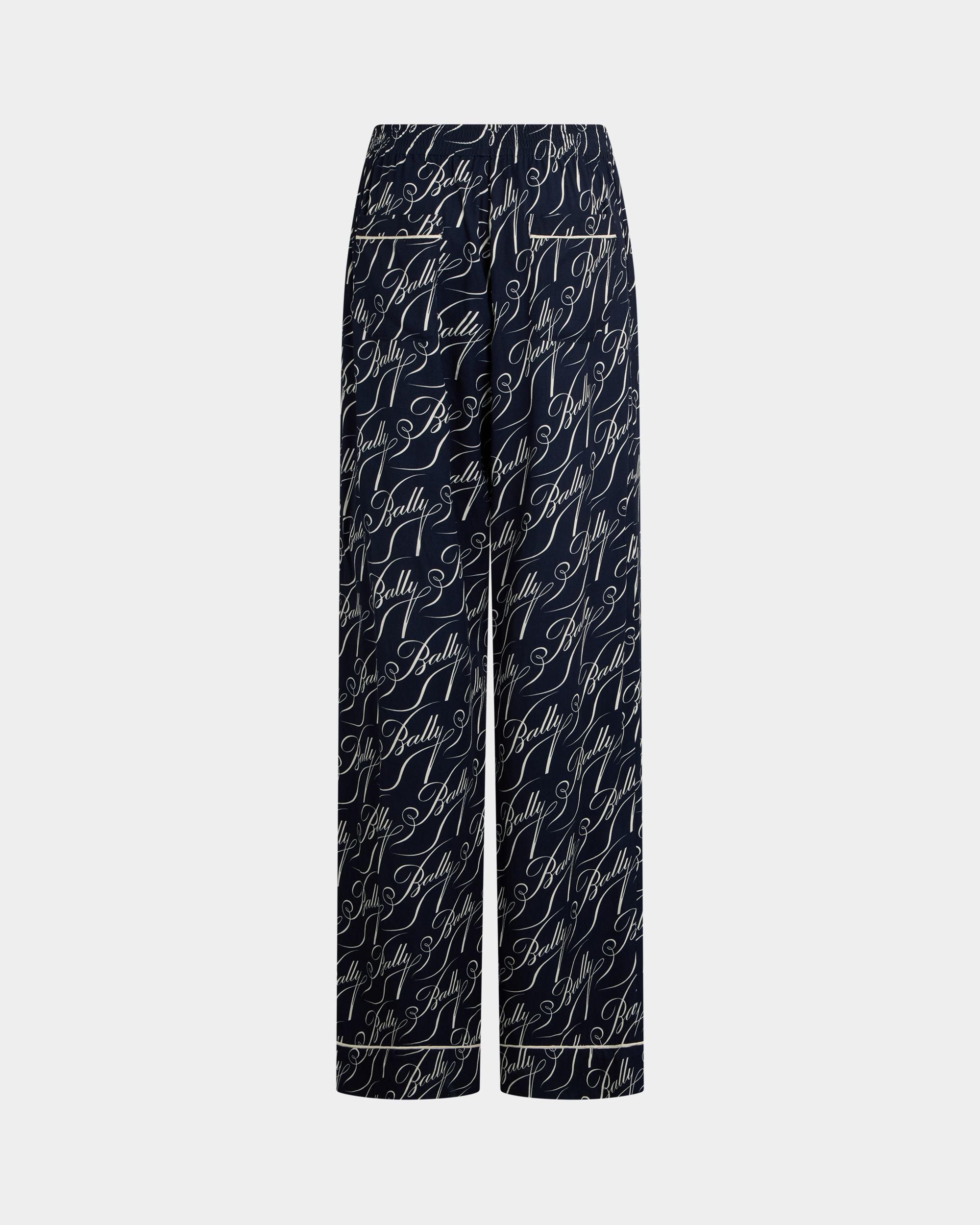 Bally Global - Pantalones de sarga azul marino de la Christmas Capsule - Azul