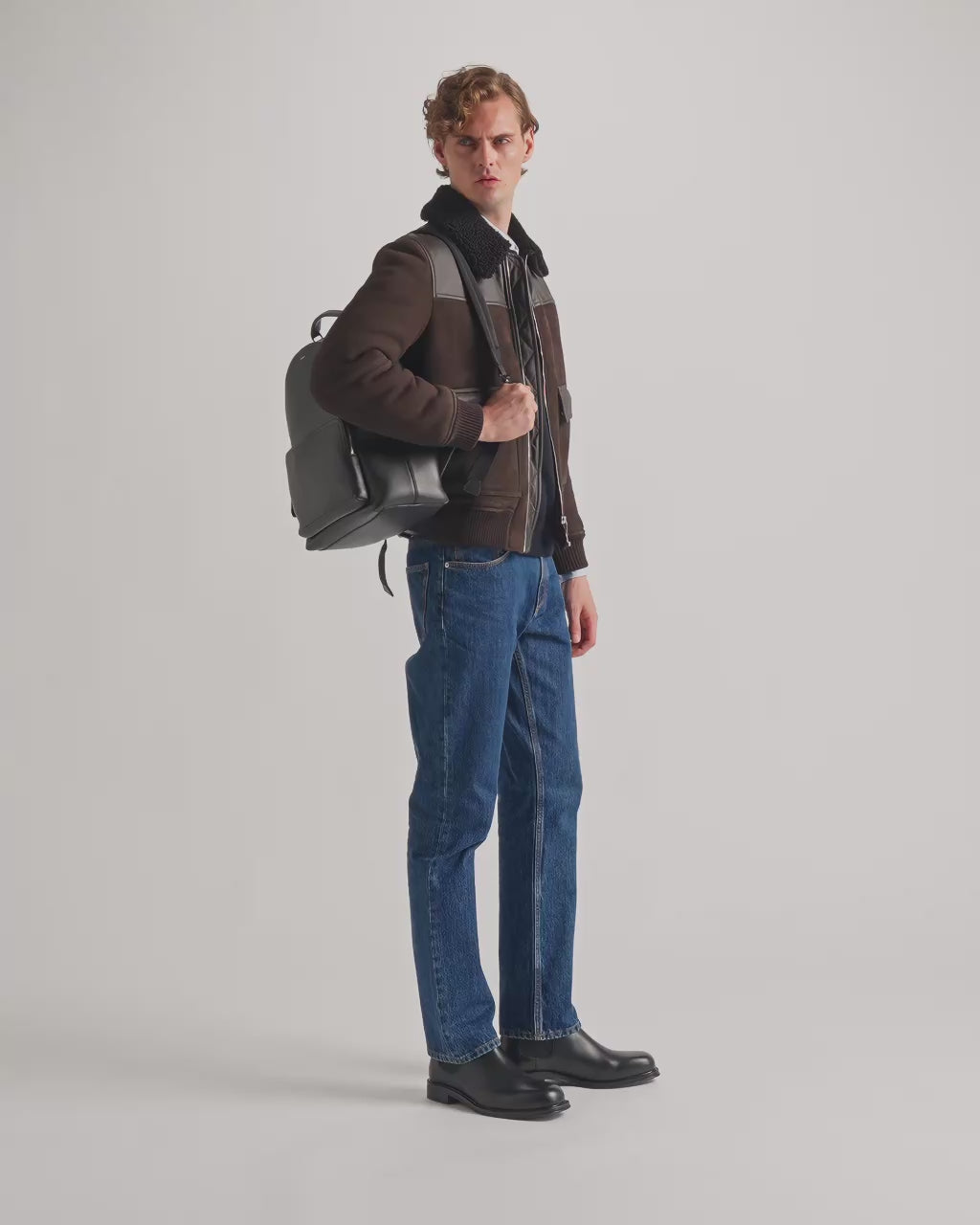 Bally Global - Sac À Dos Capitol En Cuir Grainé Noir - Noir