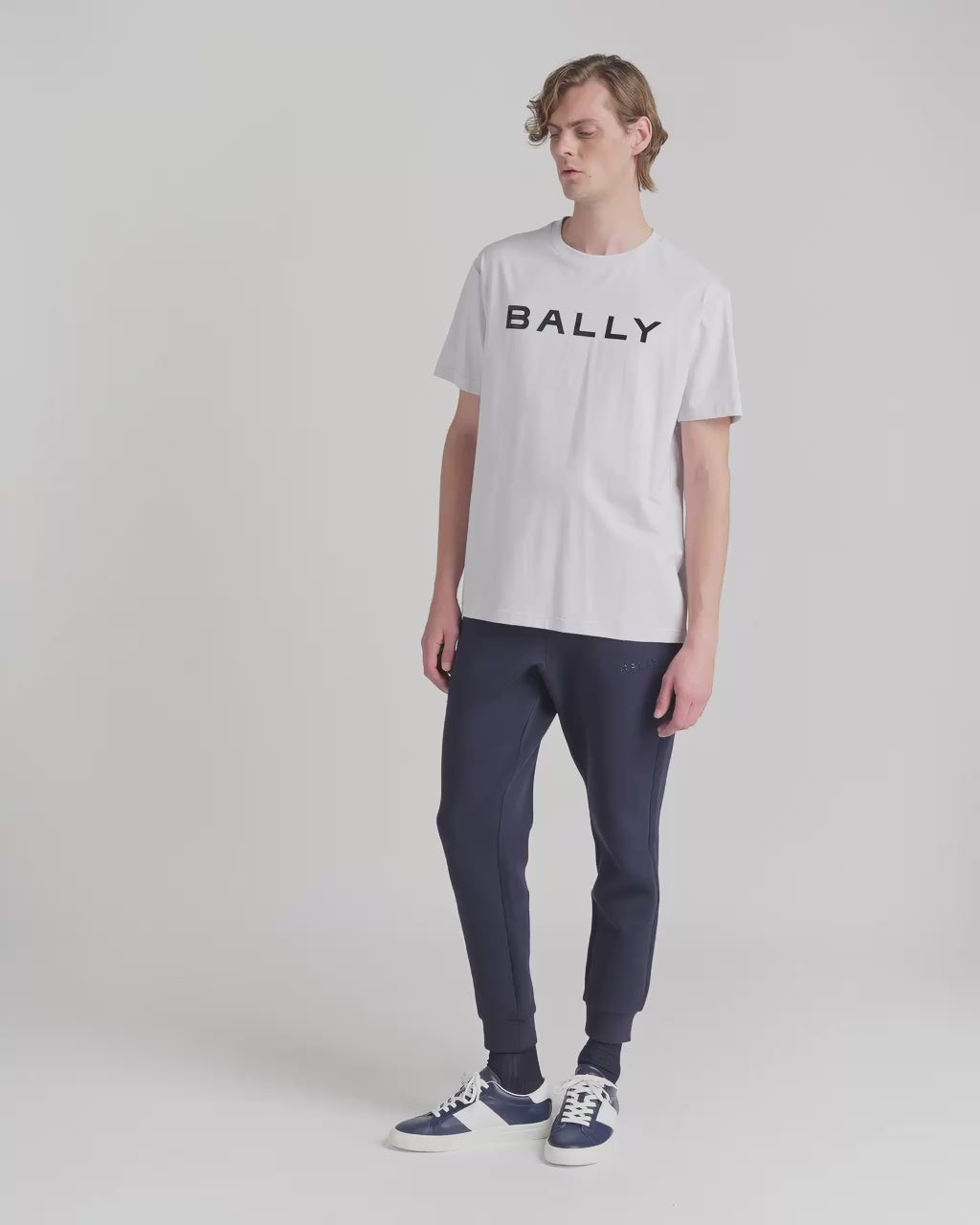 Bally Global - T-Shirt in White Cotton Interlock - White