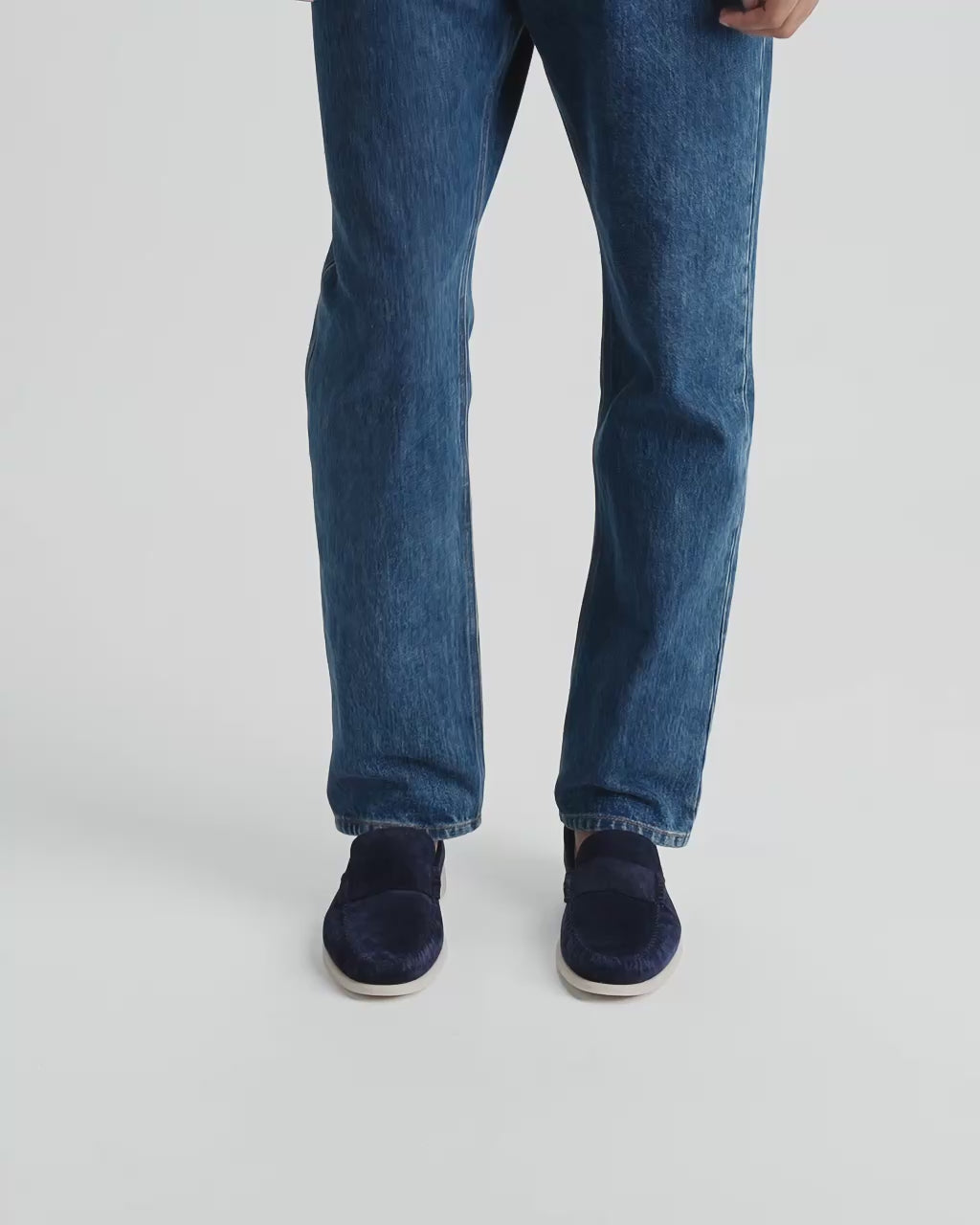 Bally Global - Mocasín Switz Moc de ante Navy Blue - Azul