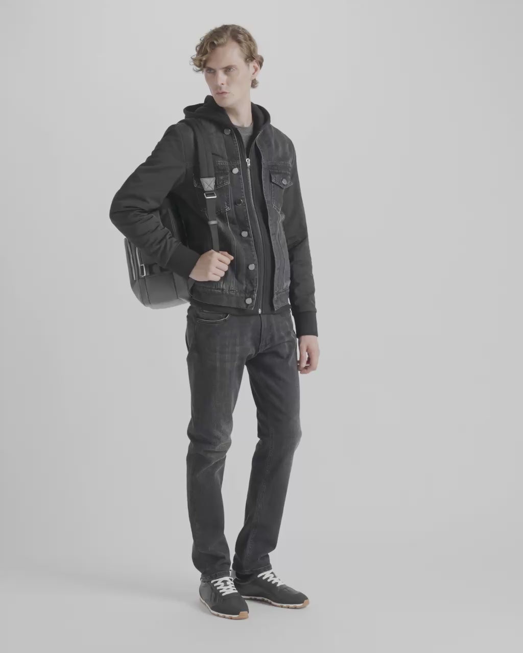 Bally Global - Zaino Vogel In Nylon E Pelle Riciclata Grigi - Grigio