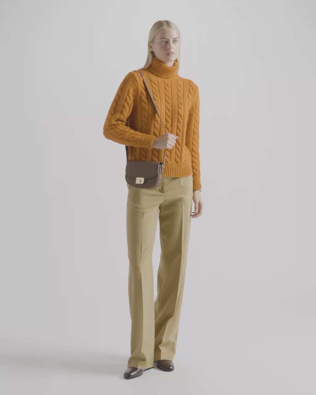 Bally Global - Mini-Tasche aus genarbtem Leder in Braun - Brown