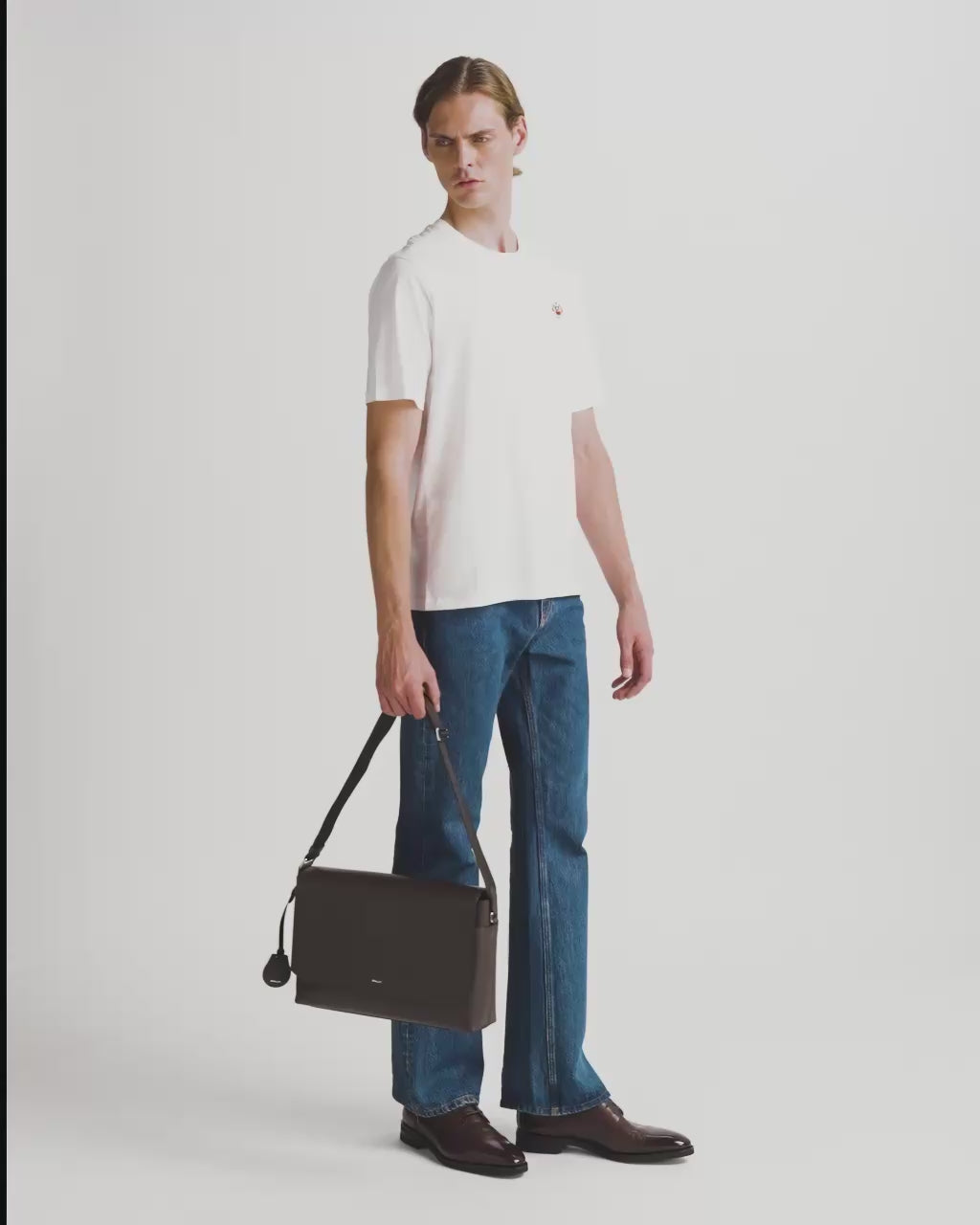 Bally Global - Sac À Bandoulière Capitol En Cuir Grainé Ebano - Marron