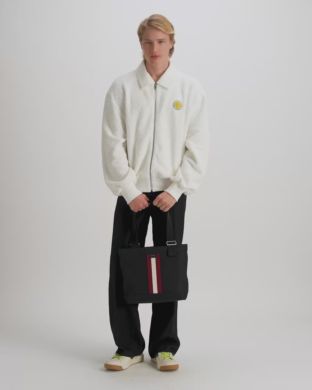 Bally Global - Code Tote Bag in Black Nylon - Black