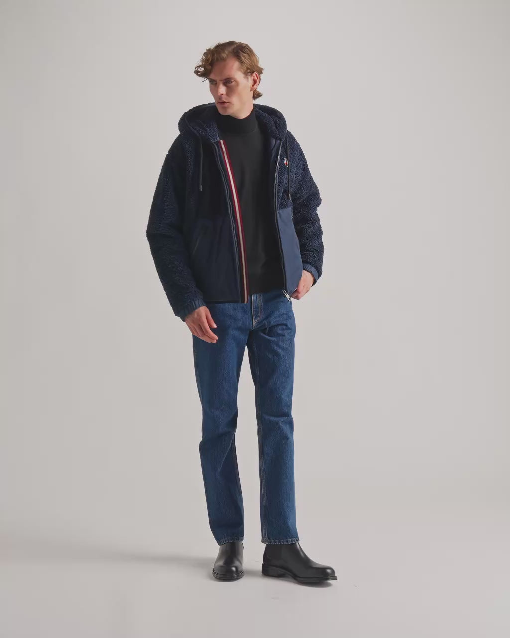 Bally Global - Veste Polaire En Polyester Navy Blue - Bleu