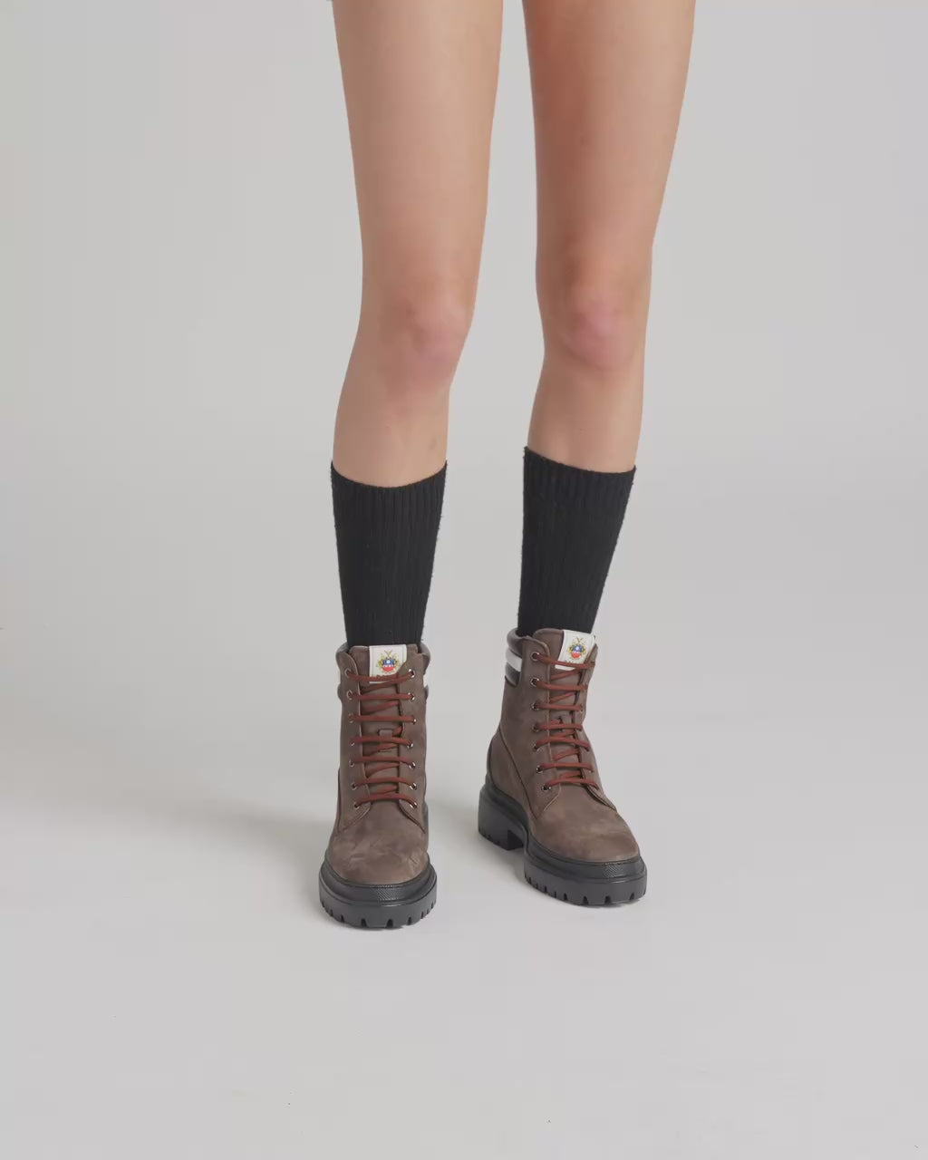 Bally Global - Stivaletto Hallen In Nabuk Color Ebano - Marrone