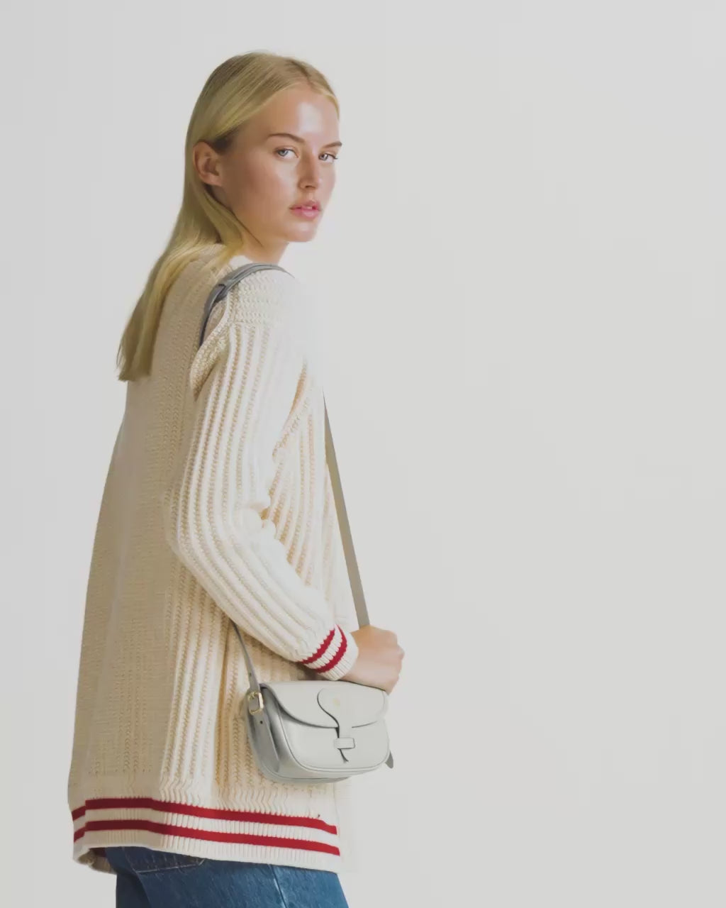 Bally Global - Beckett Minibag in Glacier Grey Leather - Grey