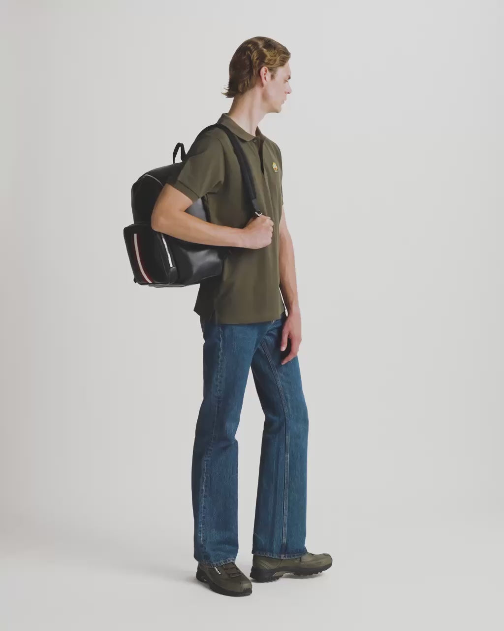 Bally Global - Code Backpack in Black Leather - Black