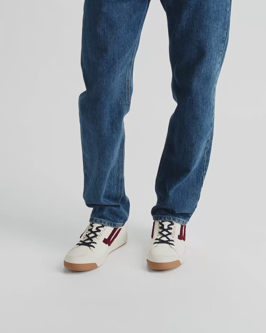 Bally Global - Tennis Collection Sneaker in White and Red Leather - Multicolor