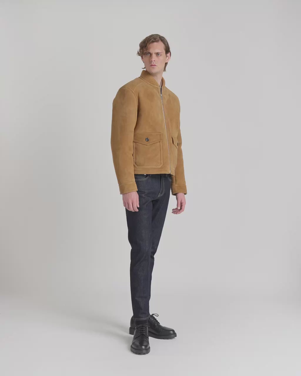 Bally Global - Bomber Jacket in Brown Shearling - Brown