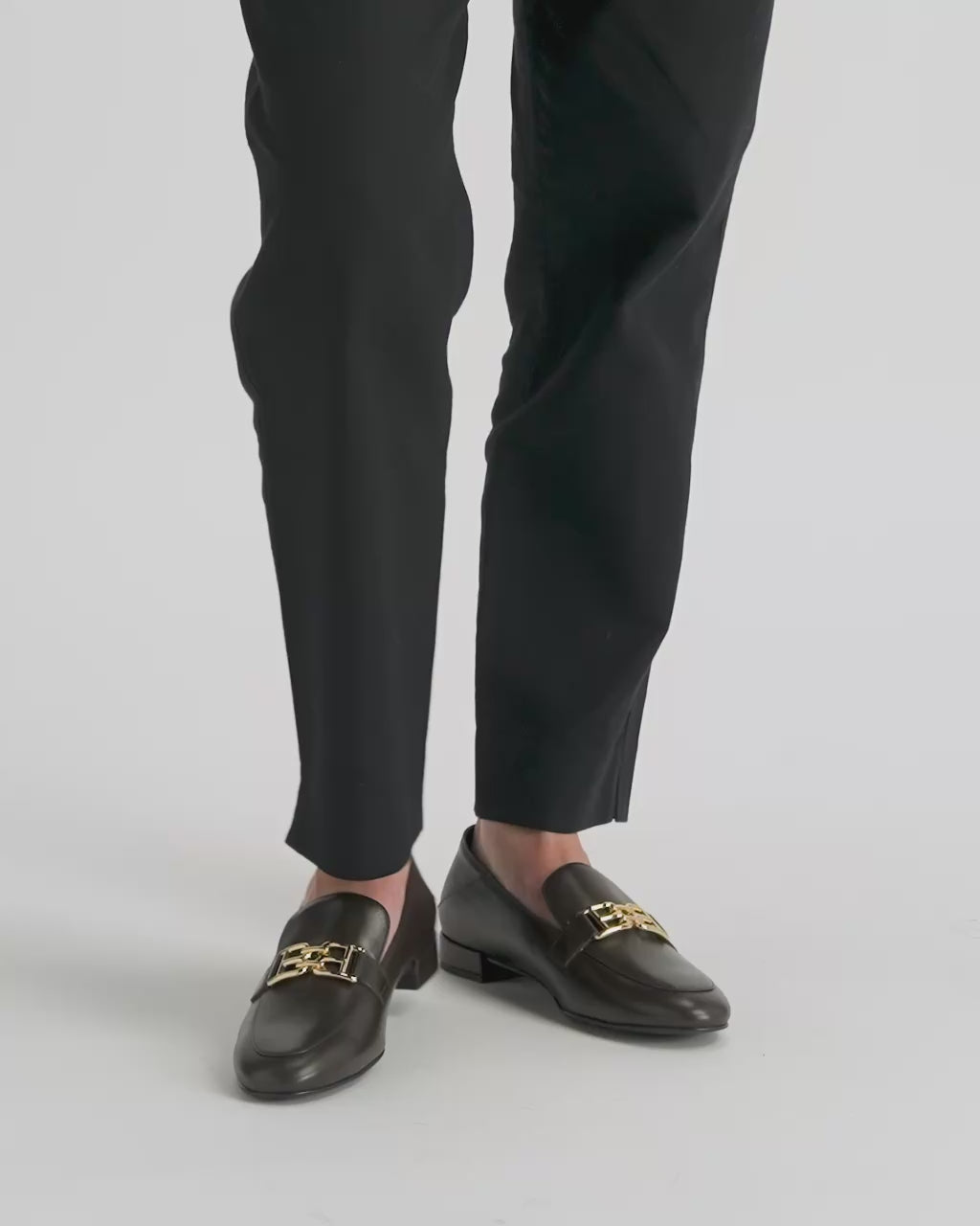 Bally Global - Mocasín B-Chain De Piel Café - Marrón