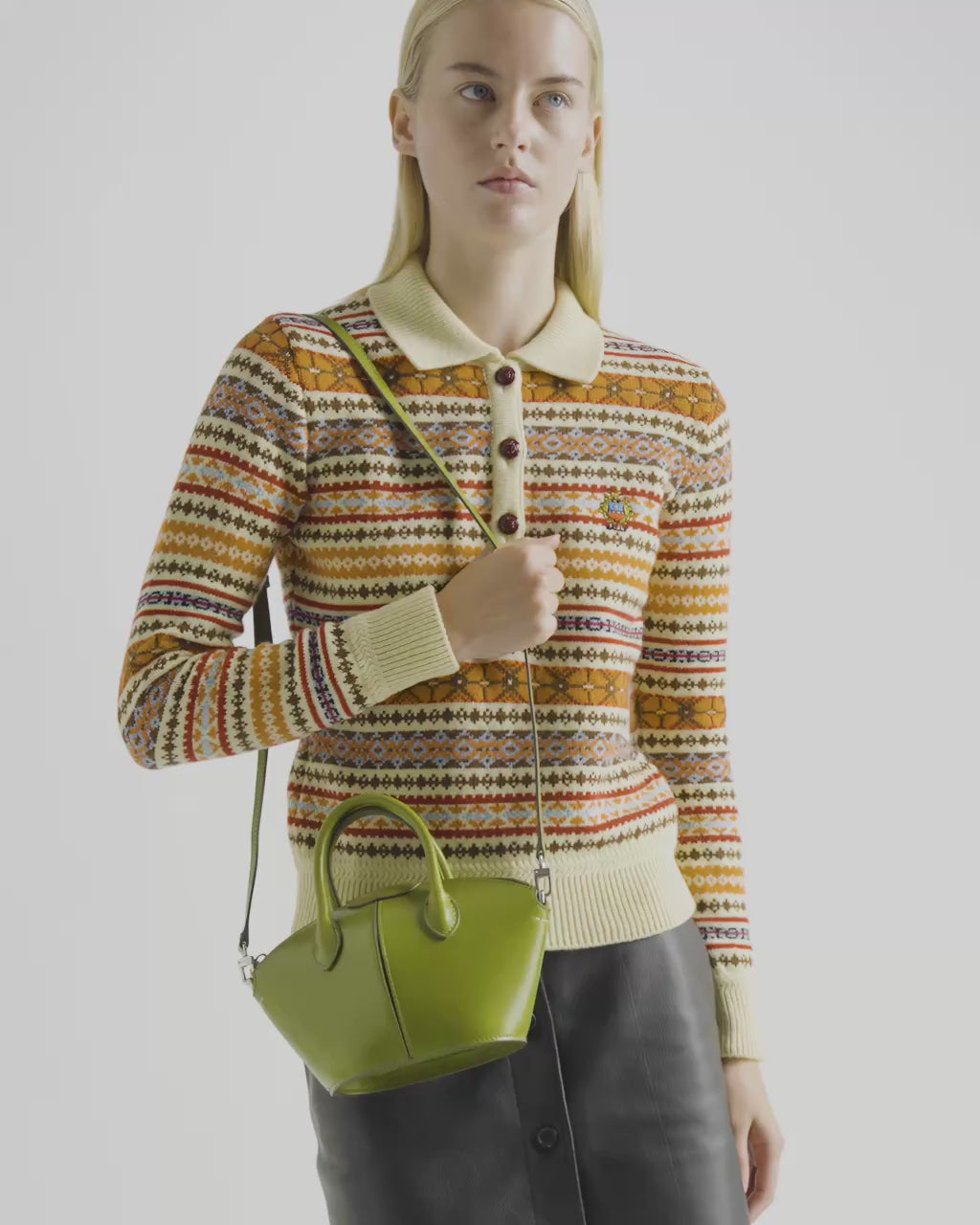 Bally Global - Belle Mini Bag in Matcha Green Leather - Green