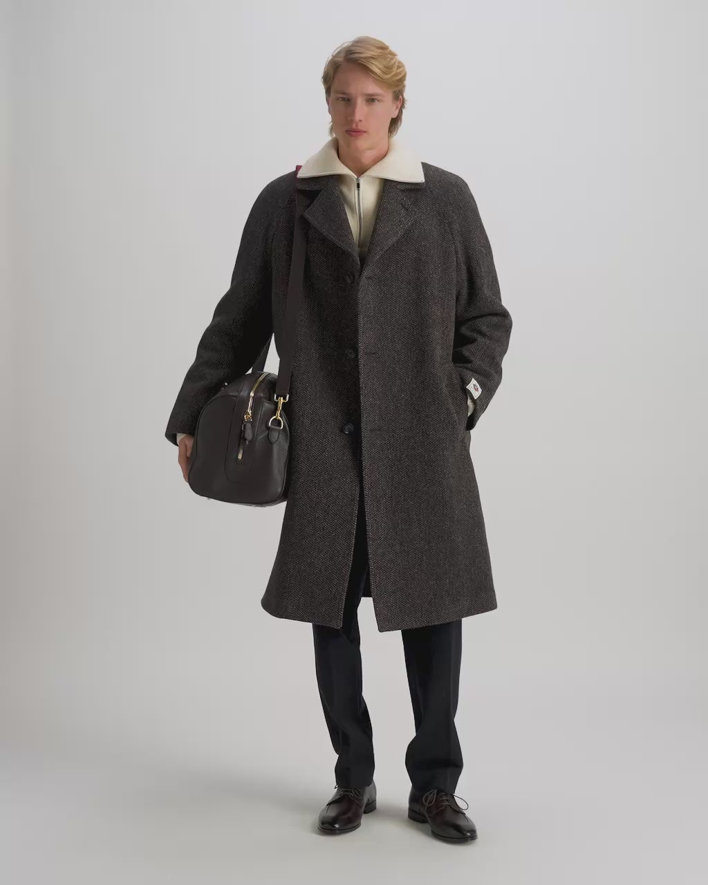 Bally Global - Beckett Duffle Bag in Ebano Grained Leather - Brown