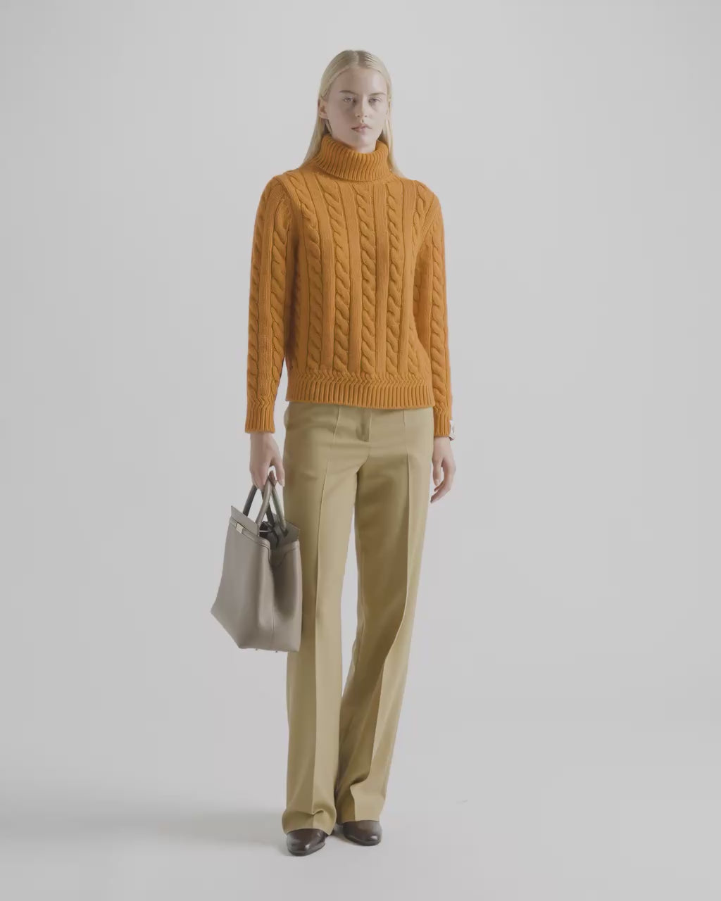 Bally Global - Deco Tote Bag in Taupe Grained Leather - Brown