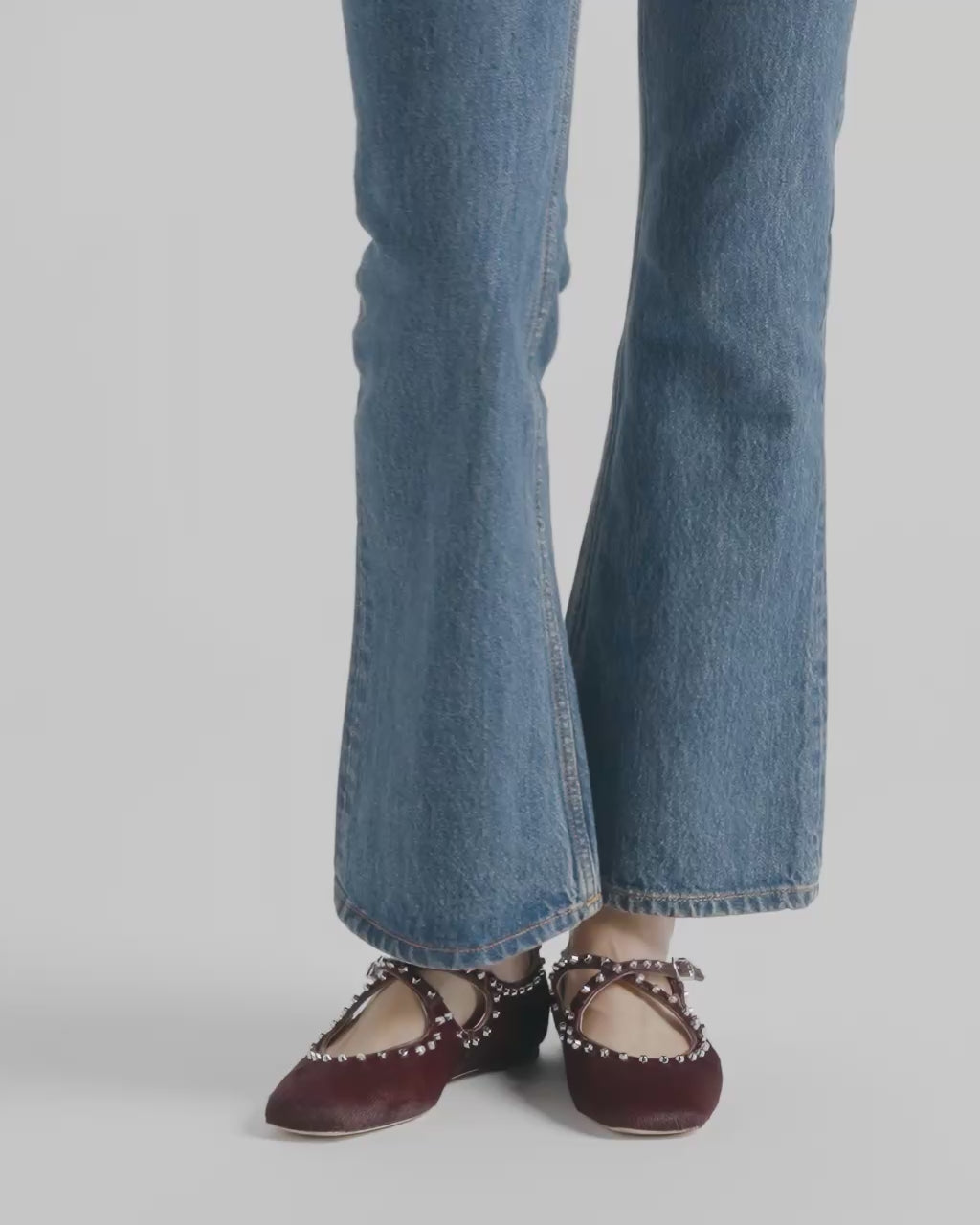 Bally Global - Ballyrina Flat in Syrah Pony Hair - Burgundy