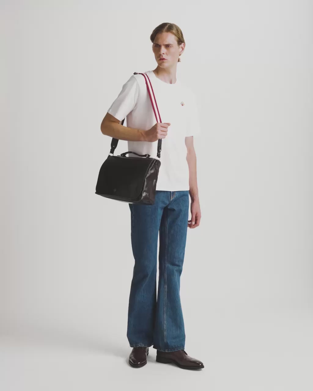Bally Global - Sac À Bandoulière Ray En Cuir Chocolate - Marron