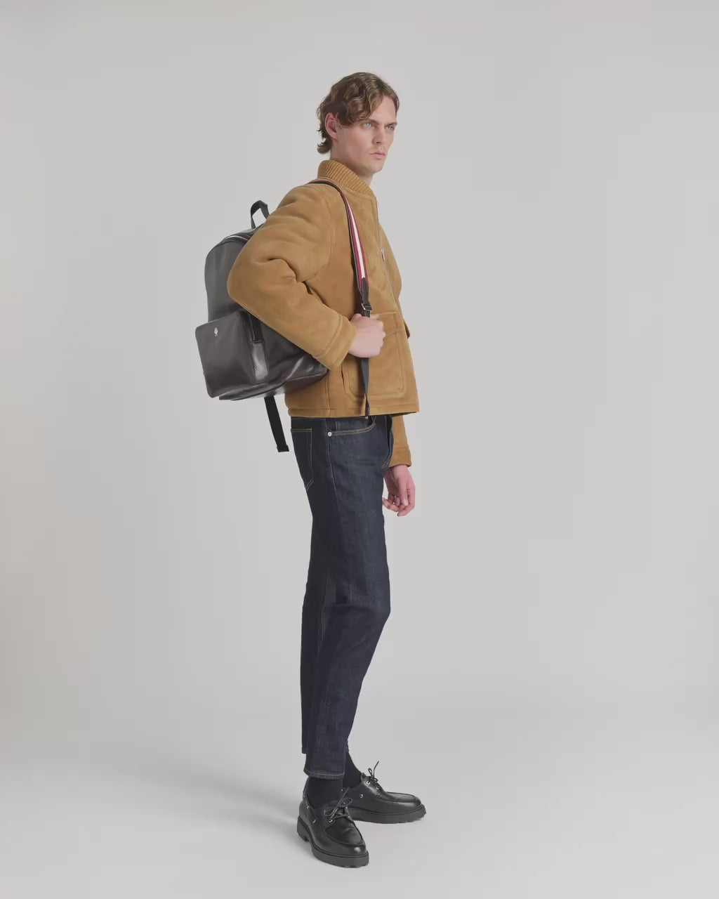 Bally Global - Ray Backpack in Chocolate Leather - Brown