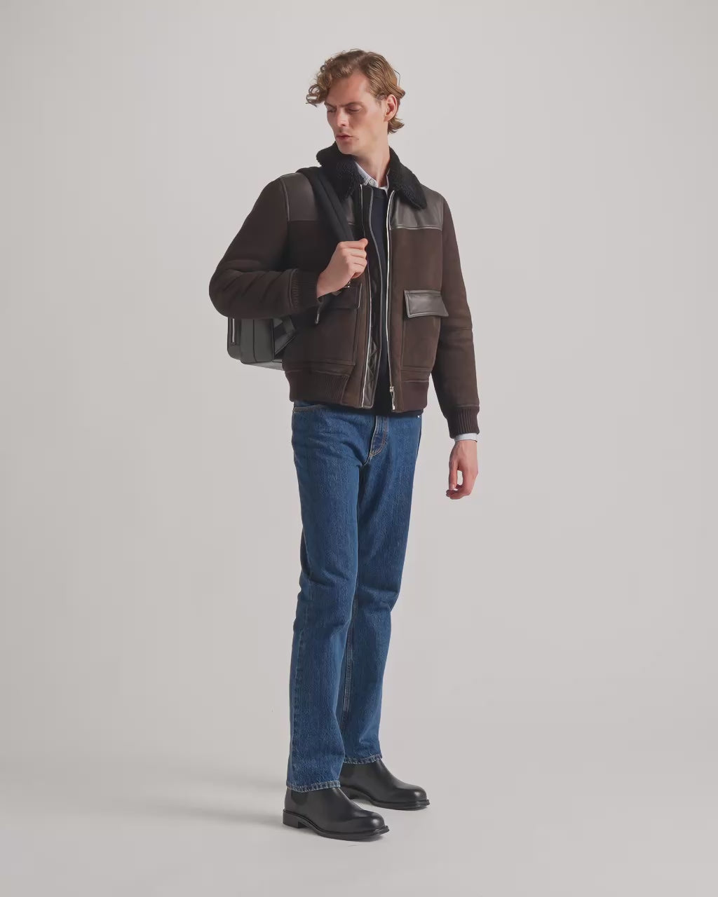 Bally Global - Mythos Backpack in Grey Recycled Leather - Grey