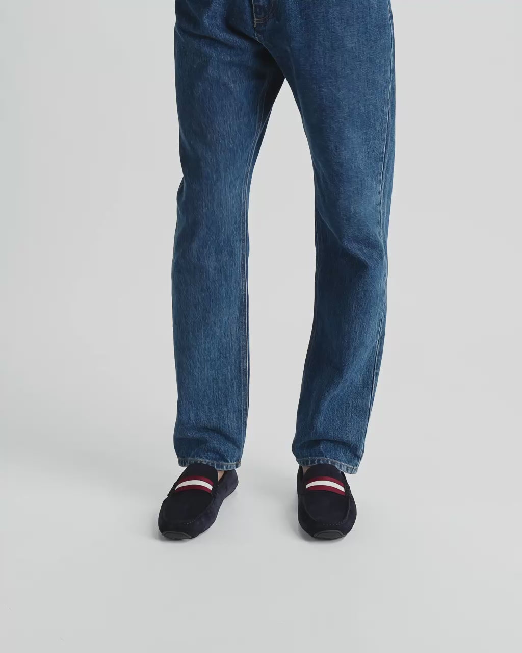 Bally Global - Pilot Driver in Navy Blue Suede - Blue