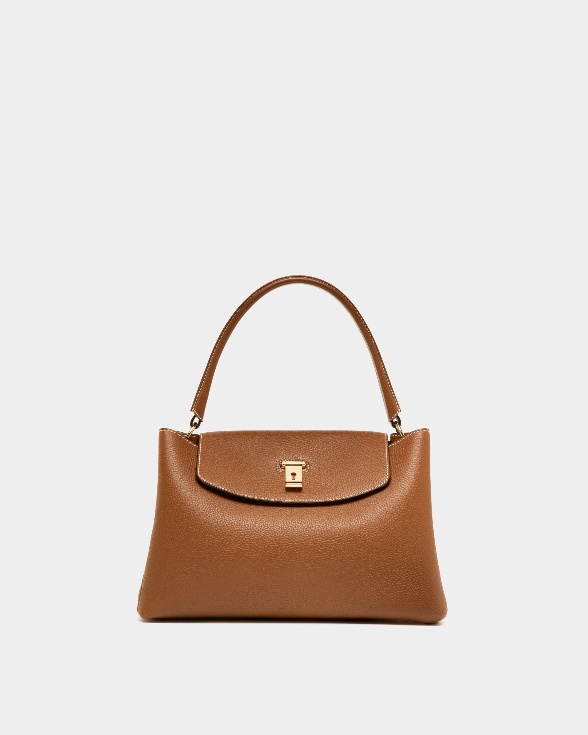 Layka Bolso De Mano En Piel Marrón - Mujer - Bally - 01