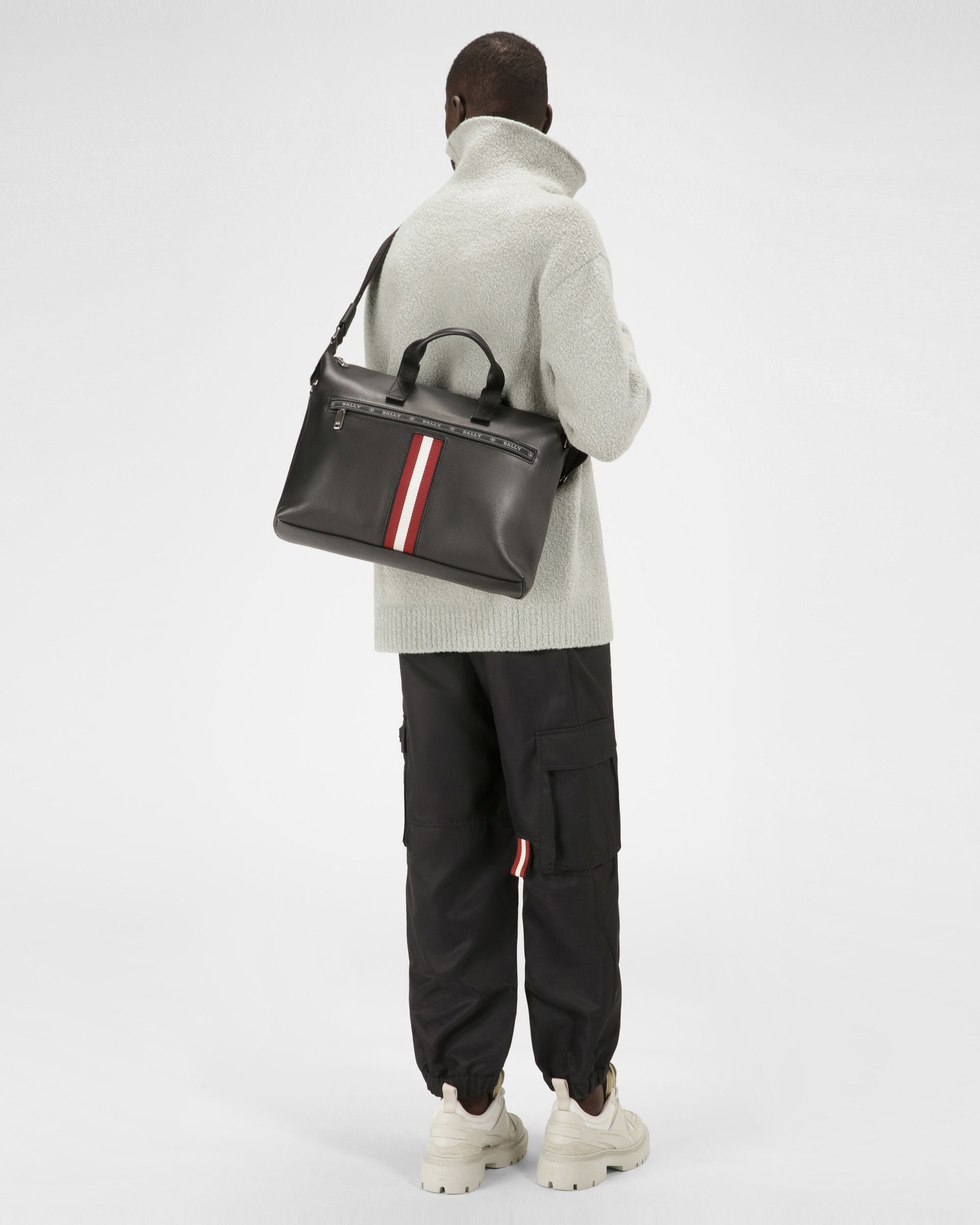 Henda Bolso Ejecutivo Para Hombre En Piel Negra - Hombre - Bally - 02
