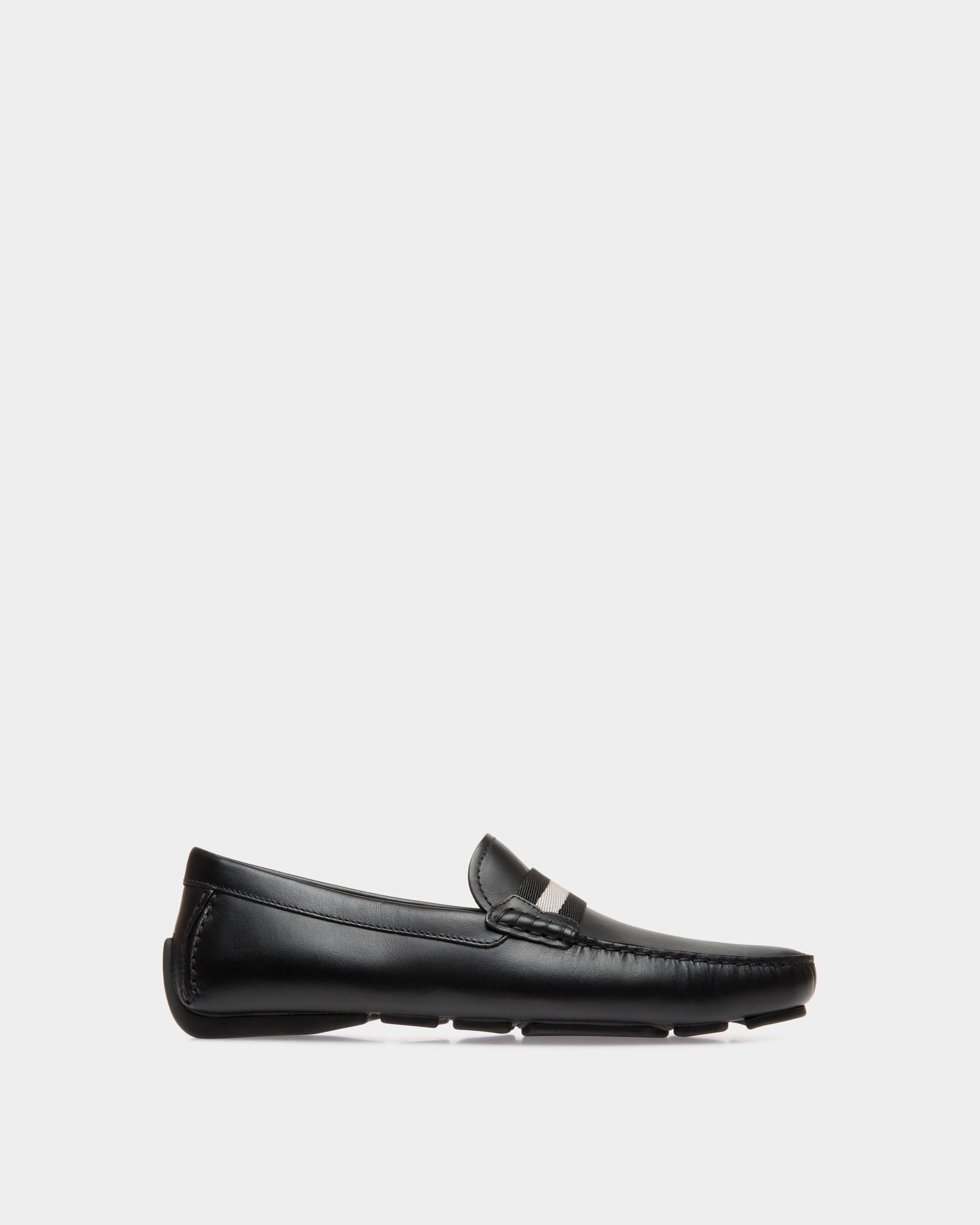 Waltec Leather Drivers In Black - Men's - Bally - 01