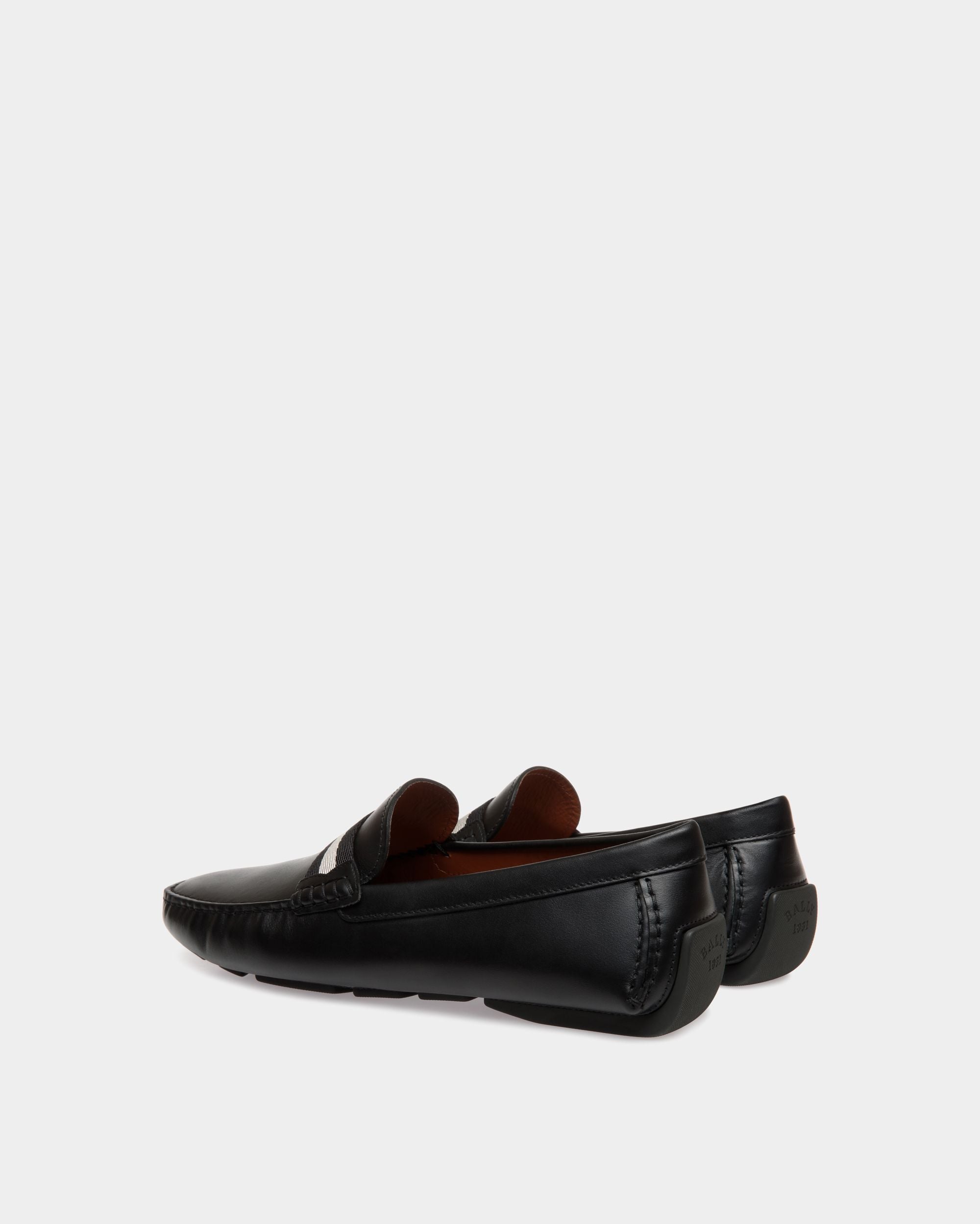 Waltec Leather Drivers In Black - Men's - Bally - 03