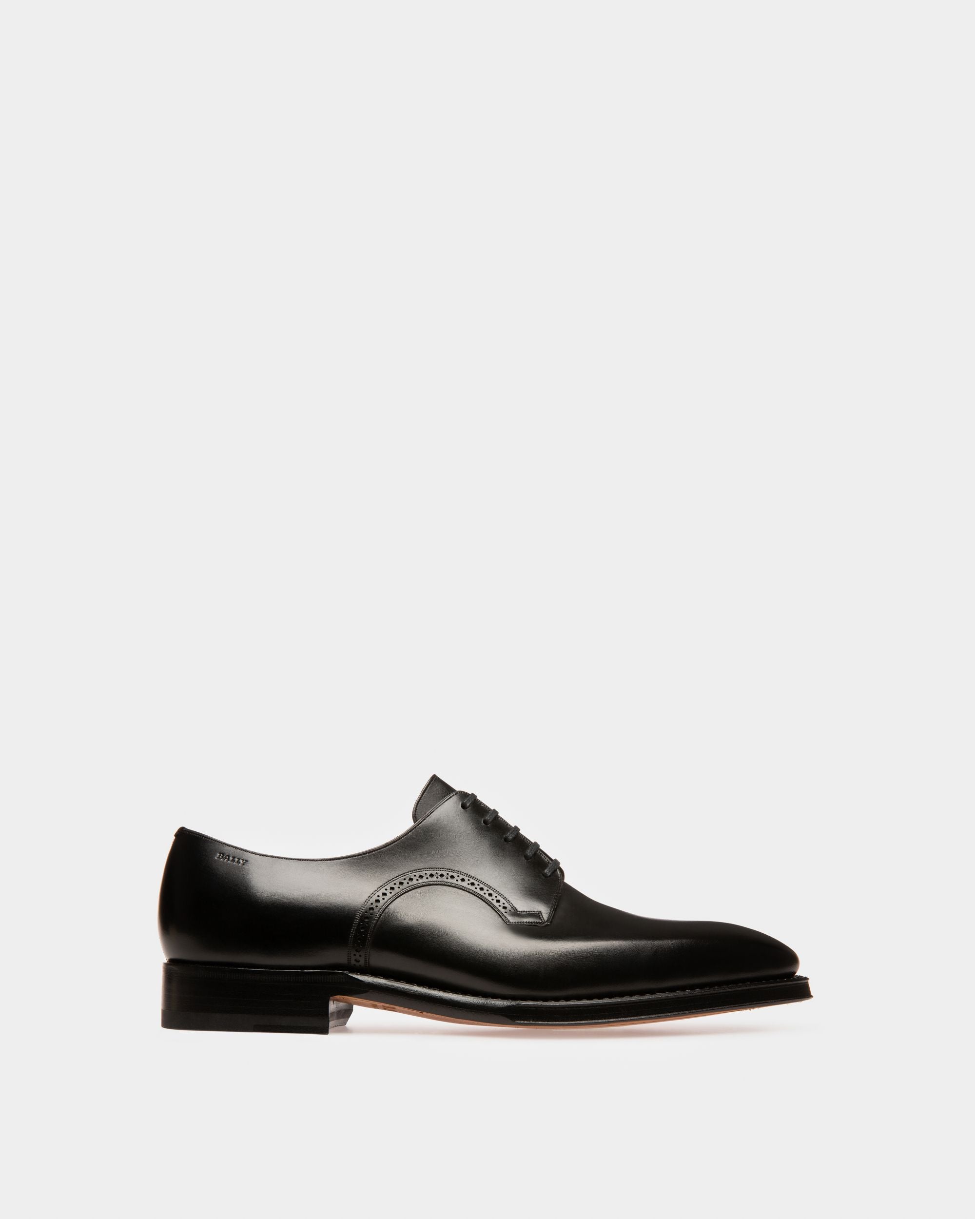 Scamardo Men's Leather Derby Lace-Up Shoe In Black - Men's - Bally - 01