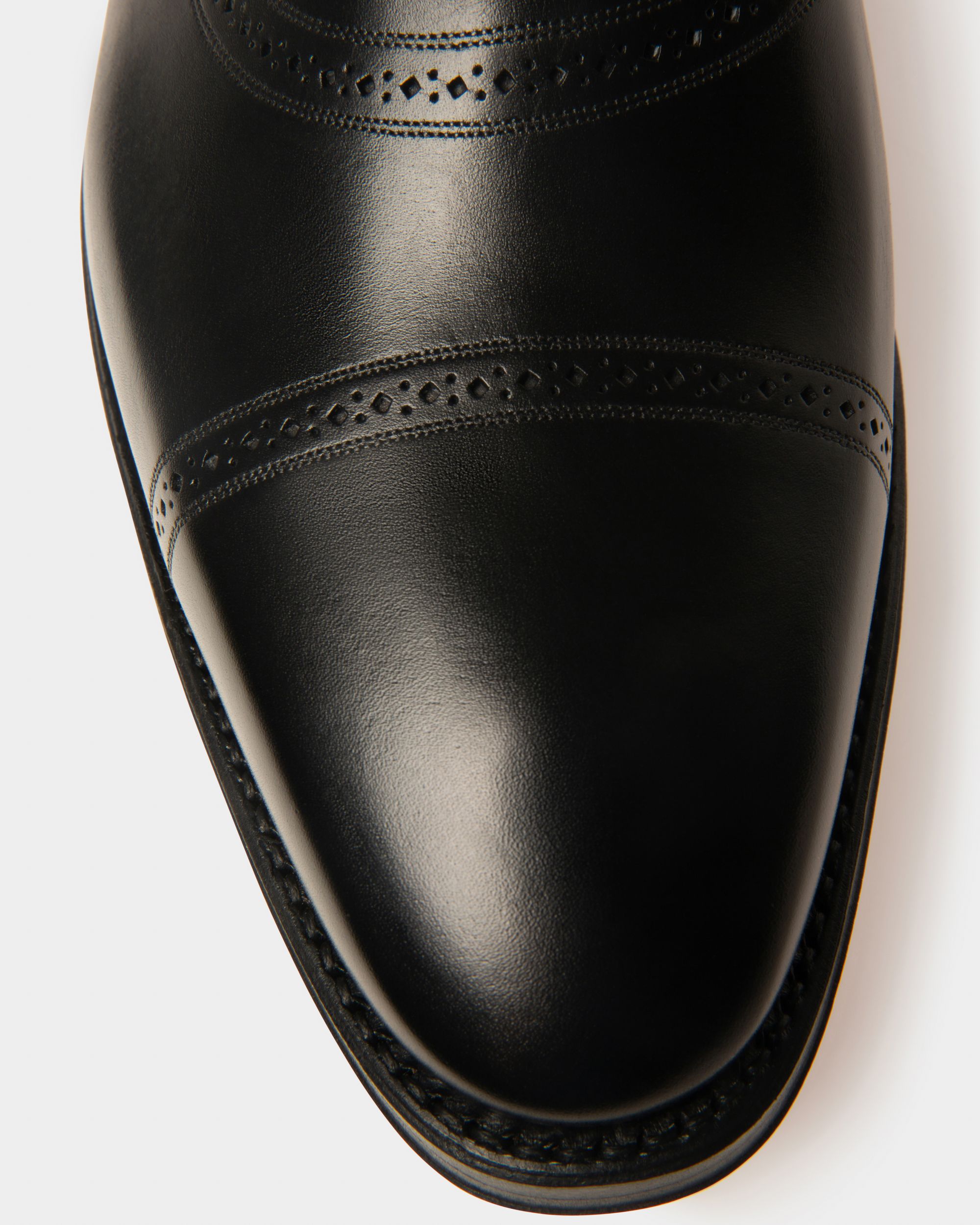Zapato Oxford Scanio Del Piel Negra Con Cordones Para Hombre - Hombre - Bally - 05