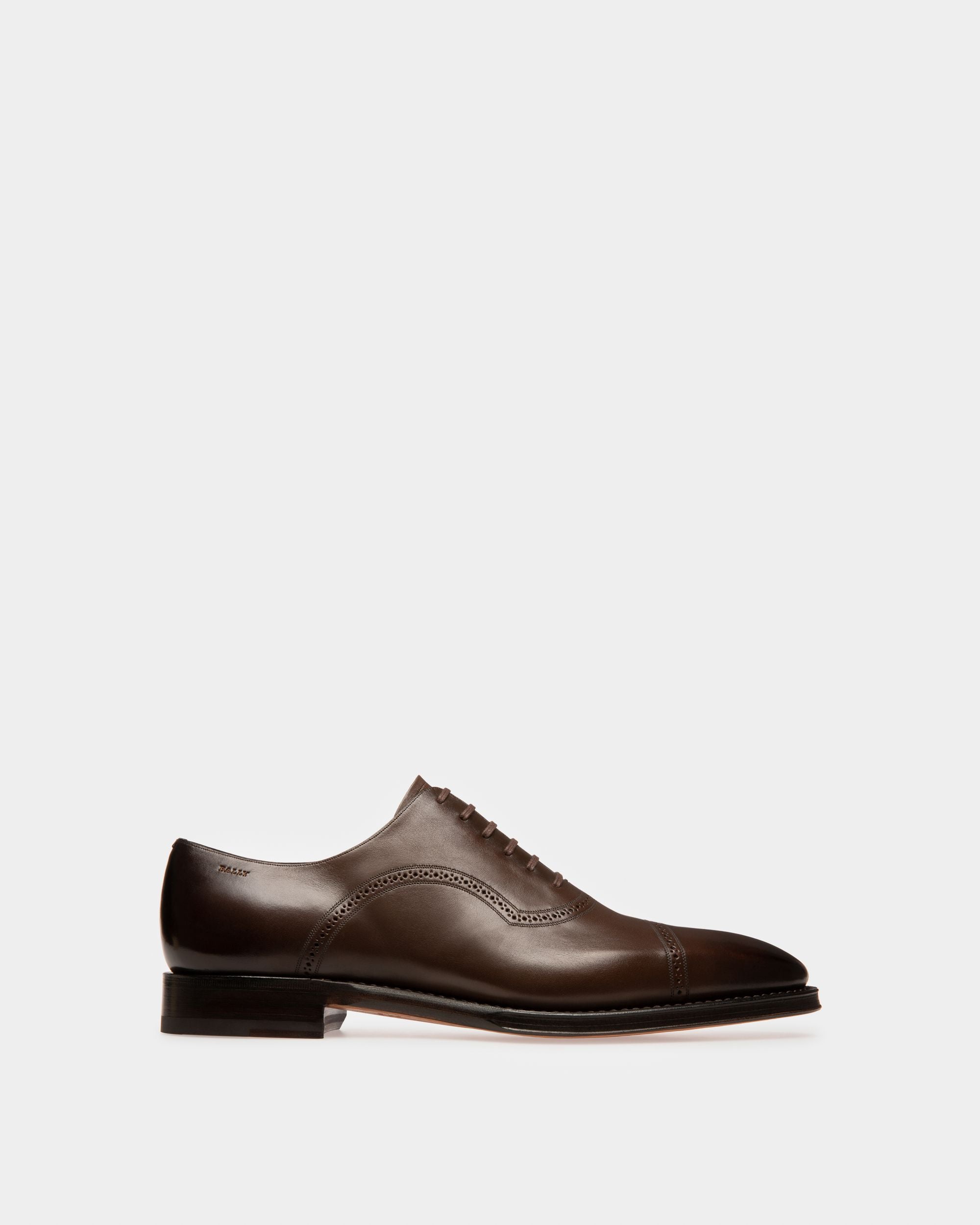 Scanio Zapato Oxford En Piel De Color Marrón - Hombre - Bally - 01